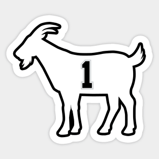 San Antonio GOAT - number 1 - White Sticker